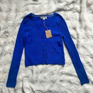 NWT Boden cobalt blue ribbed cardigan 💙